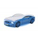Кровать-машина "Мустанг" 3D (объемная пластиковая) синяя