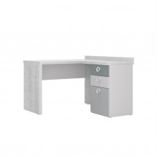 СТОЛ ПРЯМОЙ С УГЛОВЫМ МОДУЛЕМ 1200 SMARTY WHITE