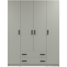 Шкаф 4-створчатый с 2 ящиками ТУРИН